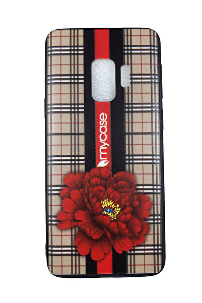 OEM Carcasă Samsung S9, TPU și silicon, design floral, crem