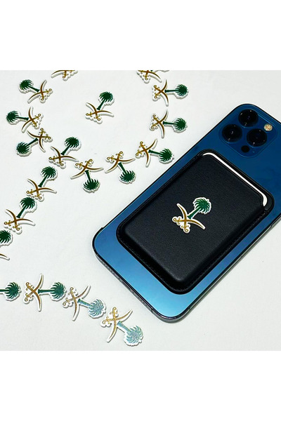 Generic 3 pieces of metal stickers (sword and palm tree 2025) for mobile or any smooth surface