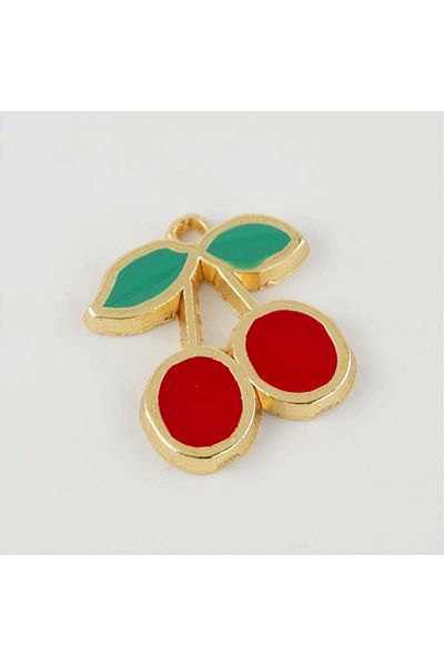RBY Cherry Figured Enameled Lacquer Coated Pendant