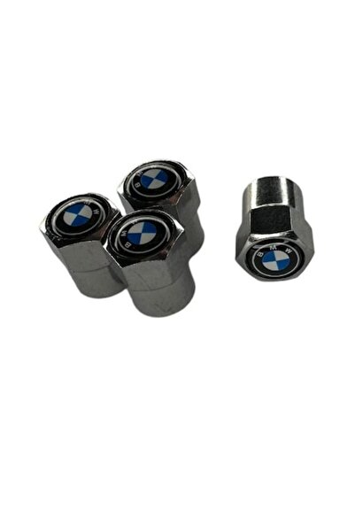 MAF Set 4 capacele pentru ventil auto din aluminiu, BMW, Argintiu