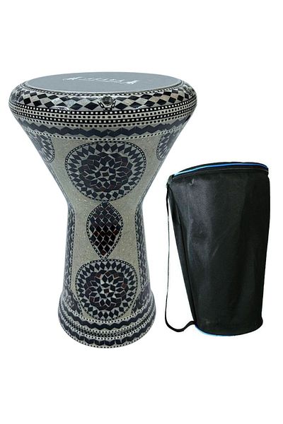 KARAZ MUSIC Professional Egyptian Clamshell Drum with Bag
