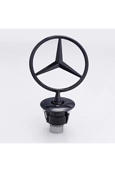 MAF Emblemă MERCEDES STAR EMBLEMA pe capotă Negru lucios