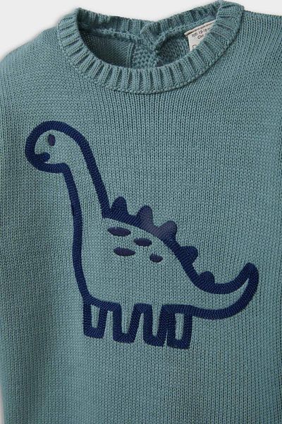 DeFacto Baby Boy Regular Fit Dinosaur Printed Sweater F2581A525Au