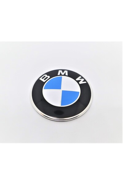 BMW Adhesive Emblem for Hood/Trunk 82 mm, White-Blue Series 1,3,5,7,X1,X3,X5,F10,F12,F13,F20,G30