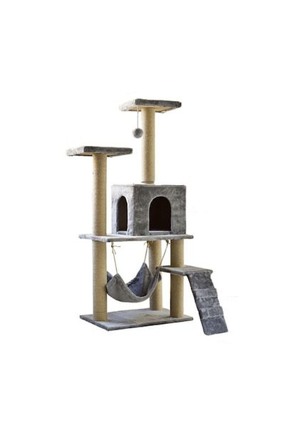 OEM Cat Play Tree with 3 Platforms, Hammock, House, 140cm