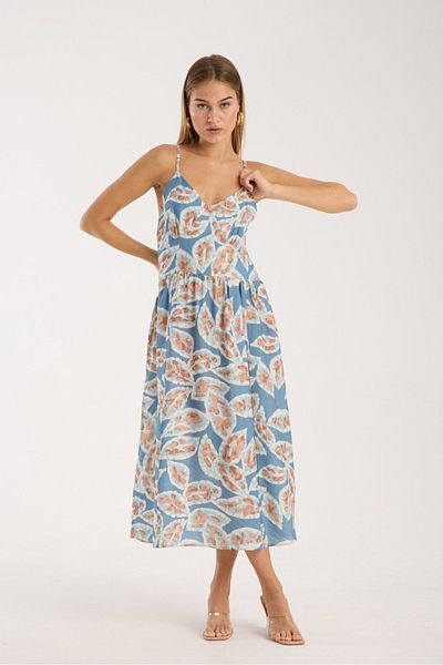 Reji Strappy Patterned Dress