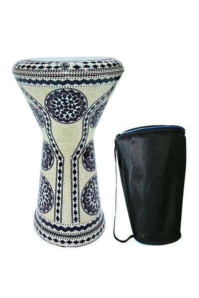 KARAZ MUSIC Luxury Egyptian Heritage Shell Drum with Bag