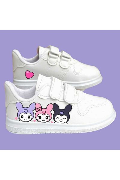 bhk desing Strong Triple Printed Girls' Sports Shoes Sneaker