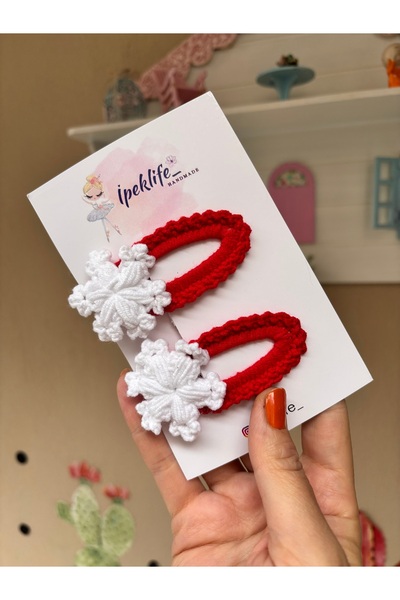 ipeklife مشبك ندفة الثلج مشبك السنة الجديدة