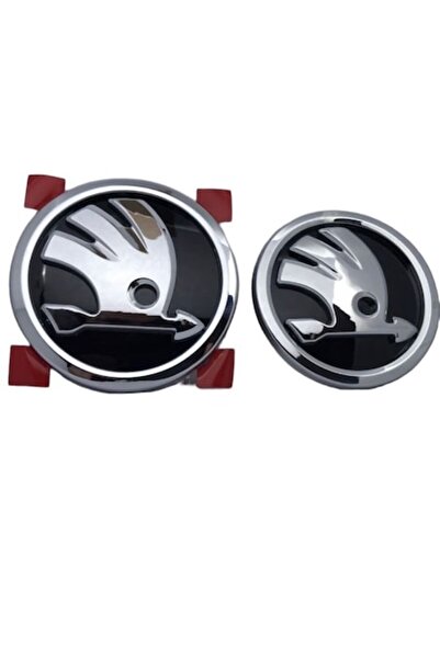 MAF Set doua embleme capota 90mm si portbagaj 80 mm pentru Skoda Octavia Supe...