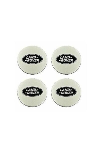 Land Rover Set 4 Caps Land Rover, 63mm Silver-Black for Alloy Wheels