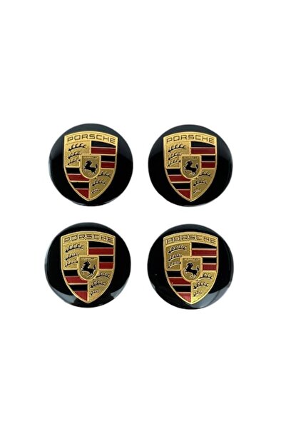 MAF Set 4 embleme stickere, Compatibile cu Porsche, tabla (aluminiu), Maf, autoadezive, 56mm, pentru cap
