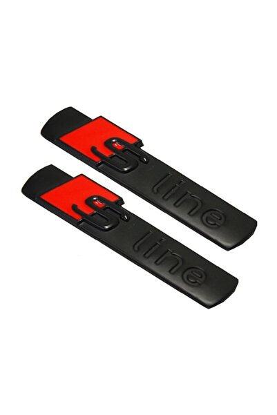Audi Set 2 embleme S-line pentru uși, negru mat