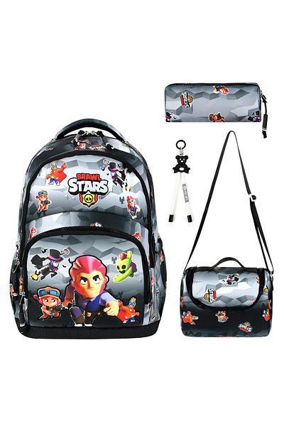YİGİT BUTİK Character Patterned Triple Boy's Primary School School Bag Set