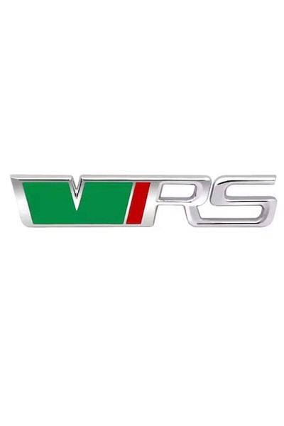 MAF Skoda VRS rear emblem Green Silver