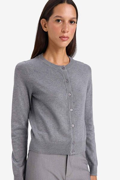 DeFacto Regular Fit Crew Neck Cardigan D6282Ax25Au