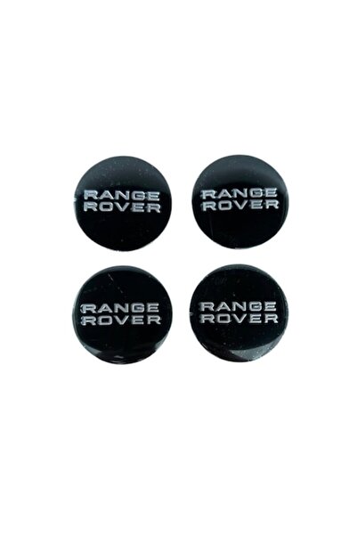 MAF Set 4 embleme adezive din aluminiu pentru capace de jante Range Rover, 56mm