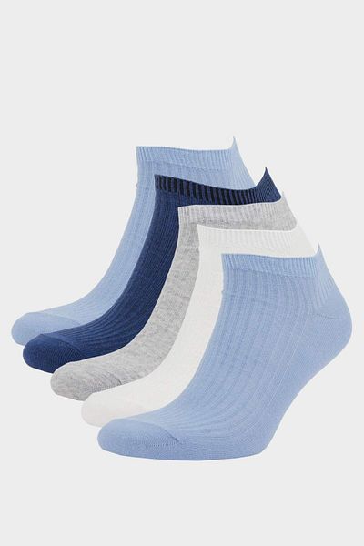 DeFacto Women's Comfortable Elastic 5-Piece Cotton Booties Socks F5432Axns