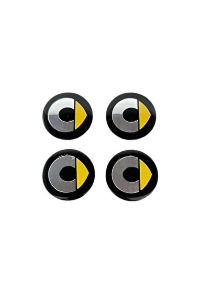 MAF Set 4 embleme autocolante Smart din tablă (aluminiu) autoadezive 56mm pentru capace de roți