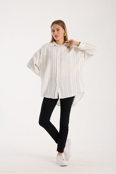 Reji Striped Loose Oversize Shirt