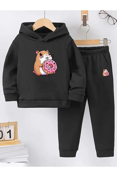 makiteks Winter Girl Boy Tracksuit Set 5 6 7 8 9 10 11 12 Years Old Capybara Kapybara