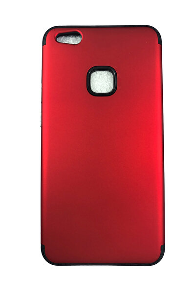 OEM Husă compatibilă cu Huawei P10, silicon cu policarbonat fin, roșie