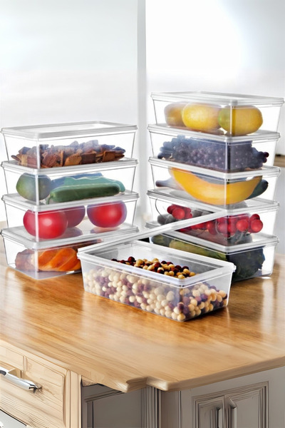 Metsar Home 20’li Set Kendinden Kapaklı Buzdolabı Difriz Saklama Kabı 2 Lt.