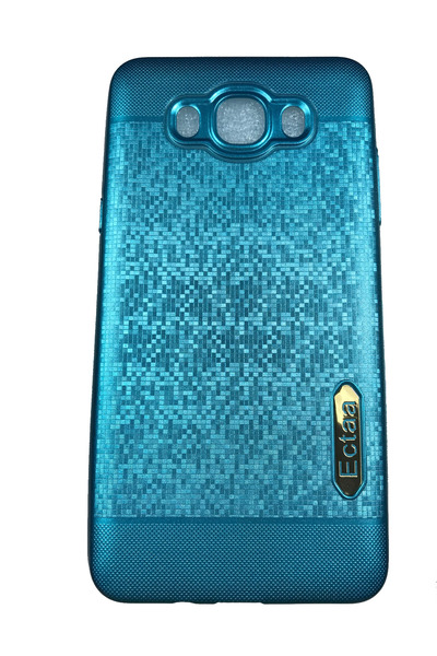 OEM Carcasă compatibilă cu Samsung Galaxy J7 2016, carcasă din silicon Mosaic, albastră