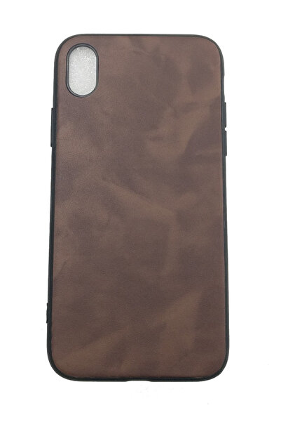 OEM Θήκη συμβατή με Iphone XS MAX / 6.5, Θήκη από τεχνητό δέρμα, Καφέ