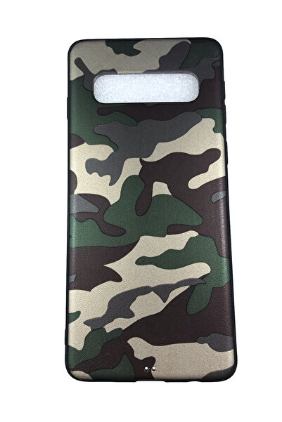 OEM Carcasă compatibilă cu Samsung S10 din silicon, armată, verde