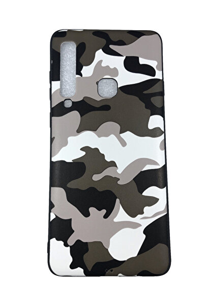 OEM Carcasă compatibilă cu Samsung A9-2018 din silicon, alb-maro, model Army