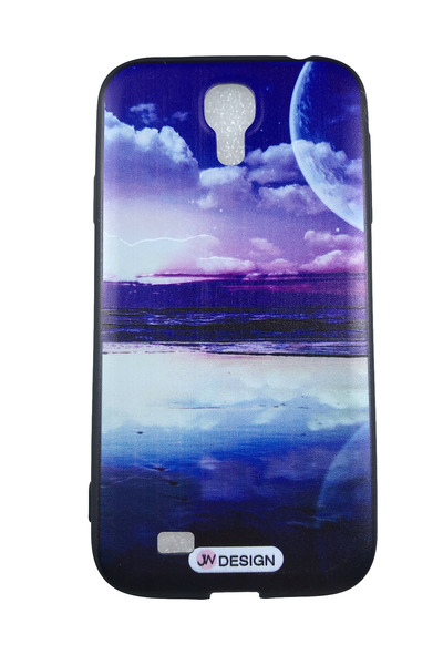 OEM Carcasă compatibilă cu Samsung S4, silicon cu relief, design Cosmic Space...