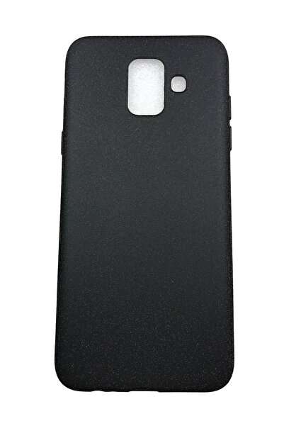 OEM Carcasă compatibilă cu Samsung A6 -2018, silicon, textură nisip, neagră