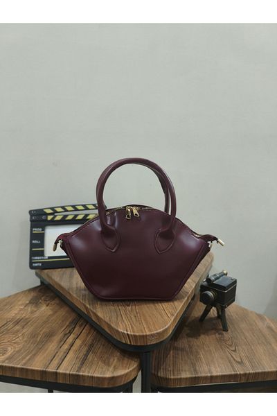 ikosga Claret Red Scarf Sleeve and Shoulder Bag Width 17 Size 28