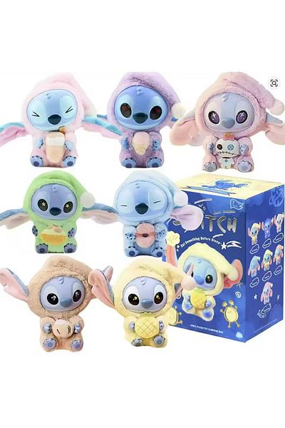 EyER Shoping Stitch Surprise Keychain New Generation Labubu Model Stitch Keychain