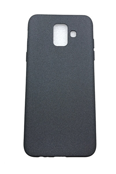 OEM Θήκη συμβατή με Samsung A6 -2018, Θήκη από σιλικόνη, Υφή άμμου, Γκρι