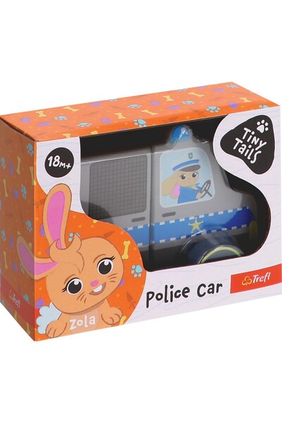 Trefl Tiny Tails Jucarie De Lemn Masina De Politie