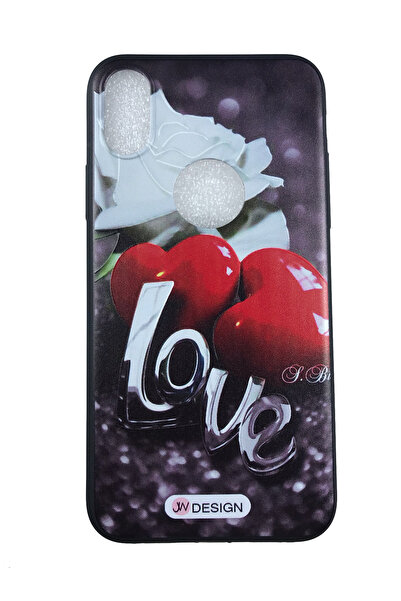 OEM Carcasă compatibilă cu iPhone X, Husă din silicon cu relief, Love, Multic...