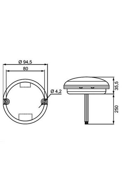 Hella LED brake light, model 2SB 357 028-011, 17 LEDs, compatible with 12/2