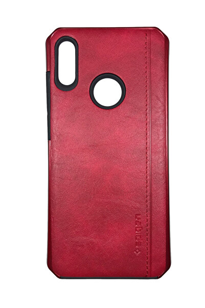 OEM Husă compatibilă cu Huawei Y6-2019, imitație de piele și policarbonat, Sp...