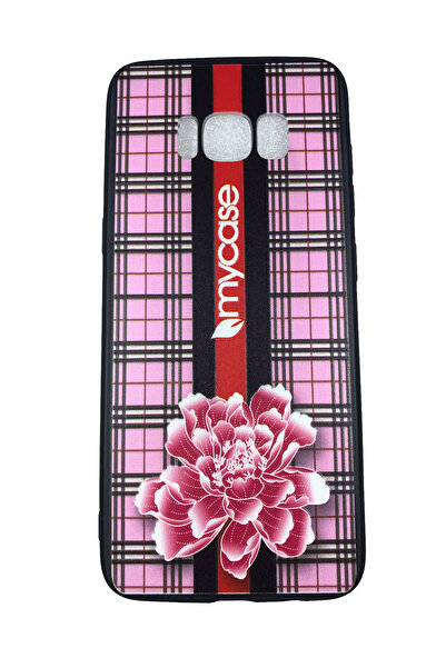 OEM Carcasă compatibilă cu Samsung S8, TPU și silicon, design floral, roz