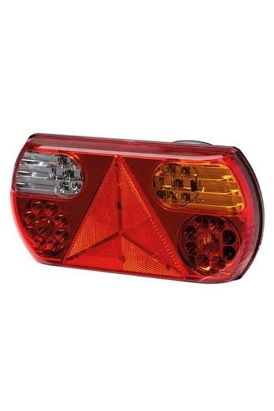 Hella LED stop light 2VP 357 016-021, 12V, 296x142 mm, red/yellow/white lens
