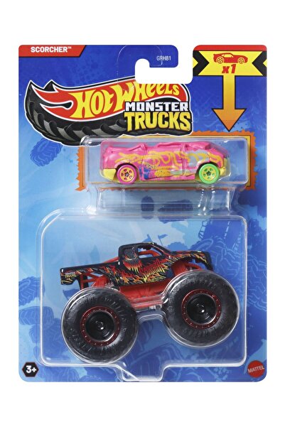 mattel Hot Wheels Monster Truck and Scorcher Metal Car