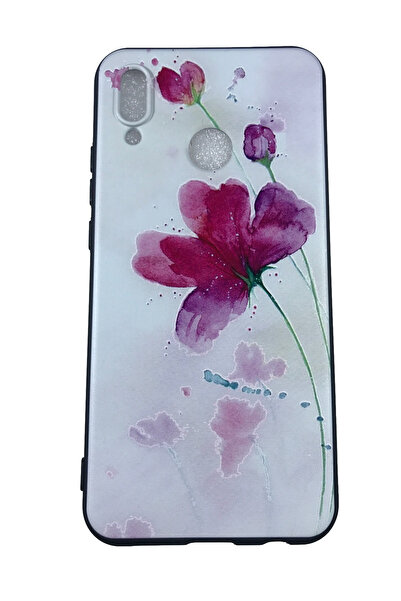 OEM Θήκη συμβατή με Huawei P20 Lite, Θήκη από ανάγλυφη σιλικόνη, Λουλούδι