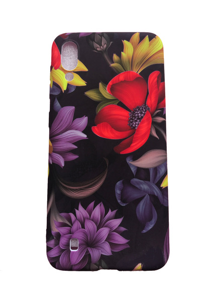 OEM Carcasă compatibilă cu Samsung Galaxy M10, fosforescentă neon, flori, mul...