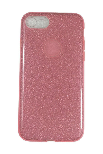 OEM Θήκη συμβατή με iPhone 8, σιλικόνη με γκλίτερ, ροζ