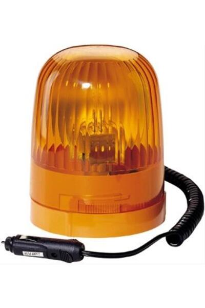 Hella Girofar galben cu bec halogen H1, 55W, 12V, model 2RL 007 552-001, diametru 136 mm, cablu de 3