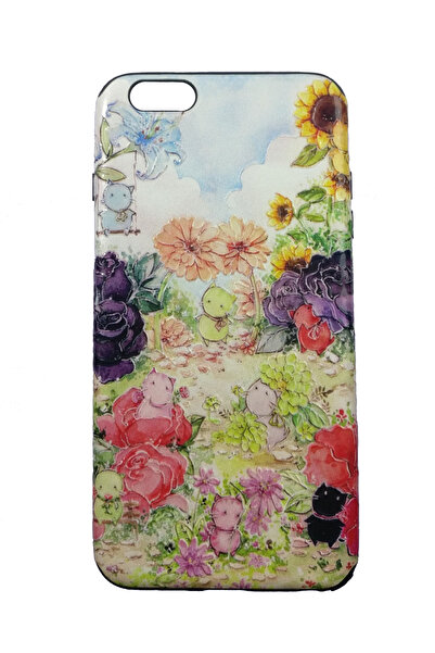 OEM Carcasă compatibilă cu iPhone 6 Plus, carcasă din silicon cu relief, pisi...