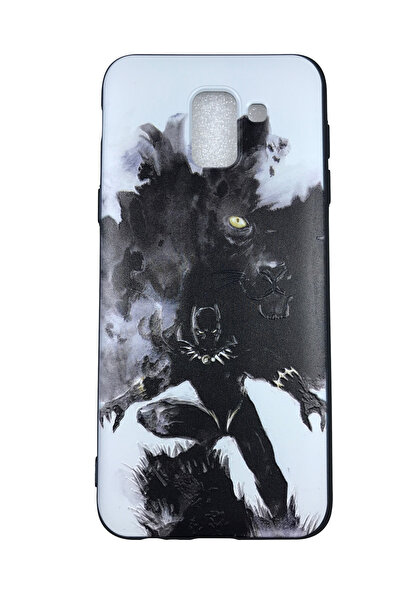 OEM Θήκη συμβατή με Samsung Galaxy J6 2018 Θήκη από ανάγλυφη σιλικόνη, Black ...