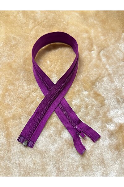 e tuhafiye 1 костна зъбна част (шест отвора) лилава ципа за дрехи (55 см)